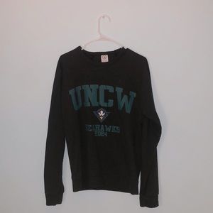 black uncw class of 2024 sweatshirt